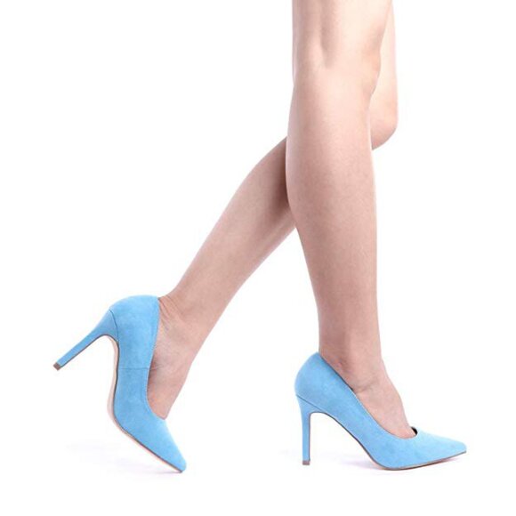 Dream Pairs Blue Classic Heels - Picture 4 of 10